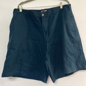 3/$15 SALE - Quality Clothing Men's Flat Front Loose Fit Navy Blue Shorts Sz 40